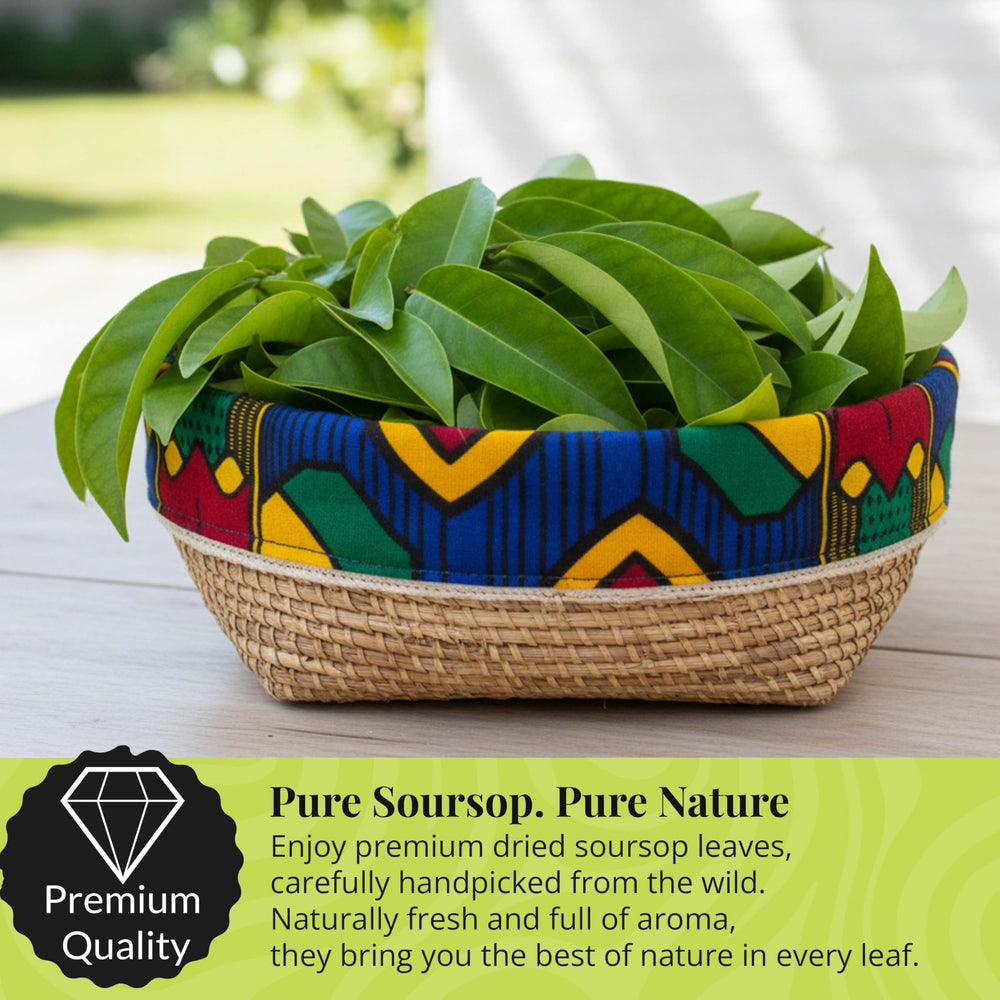 Packaged Akshit Graviola leaves make convenient loose-leaf tea at home.
