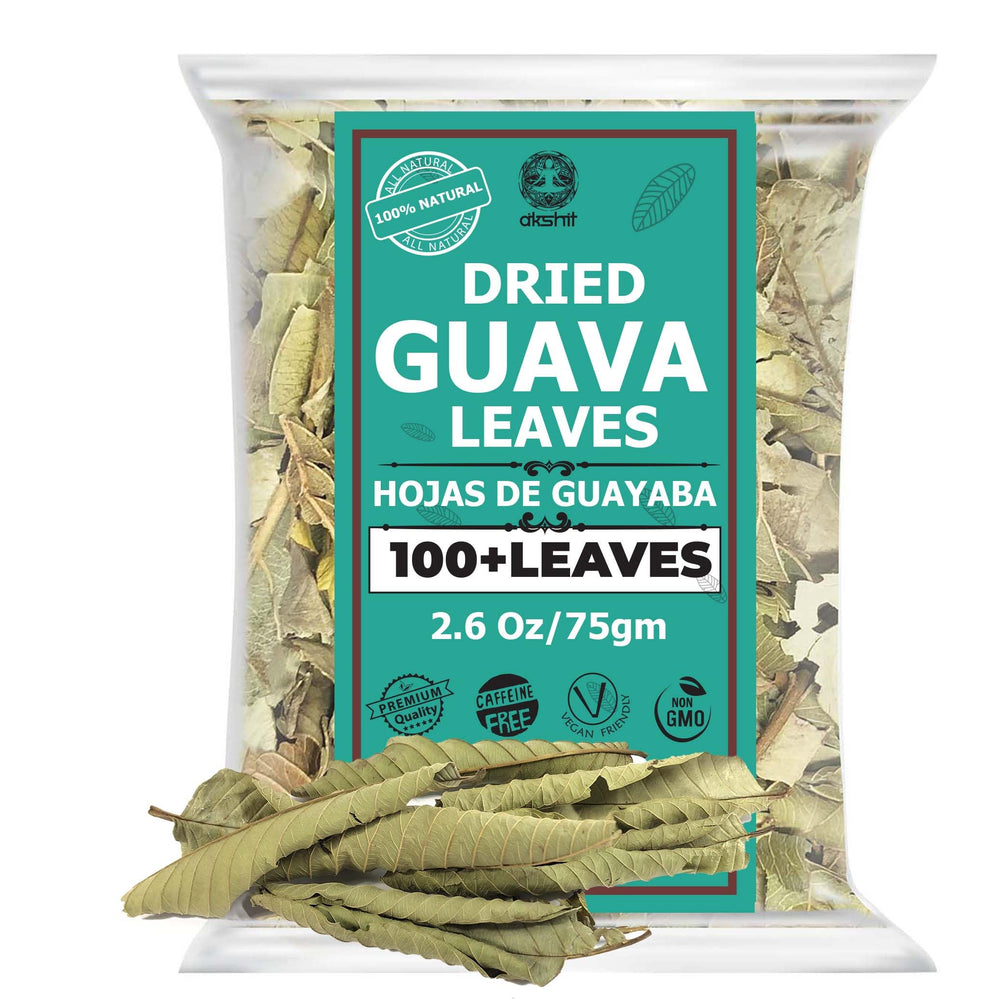 Akshit guava leaf tea pack for daily rituals, natural and caffeine-free.