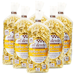 AL DENTE Carba-Nada Egg Fettuccine pack of six for easy low-carb meals.