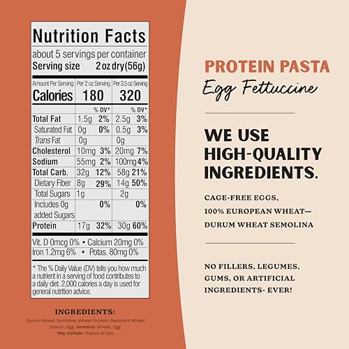 Al Dente Protein Pasta on a plate offers a protein-rich dinner idea.