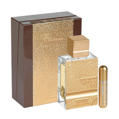 Al Haramain Amber Oud Gold 999-9 Dubai Edition bottle for elegant daily wear