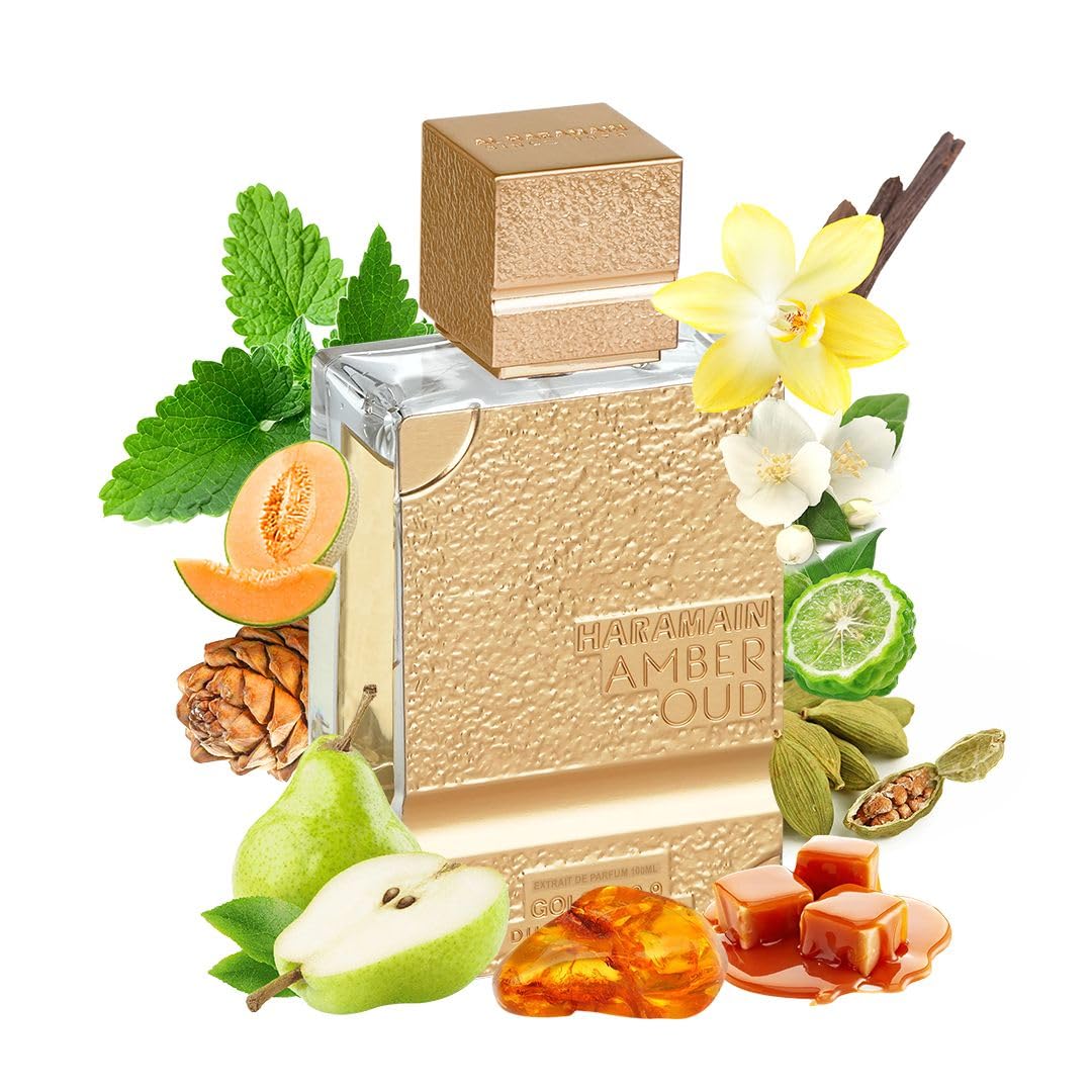 Al Haramain Amber Oud Gold Dubai Edition outer box signaling premium gifting appeal