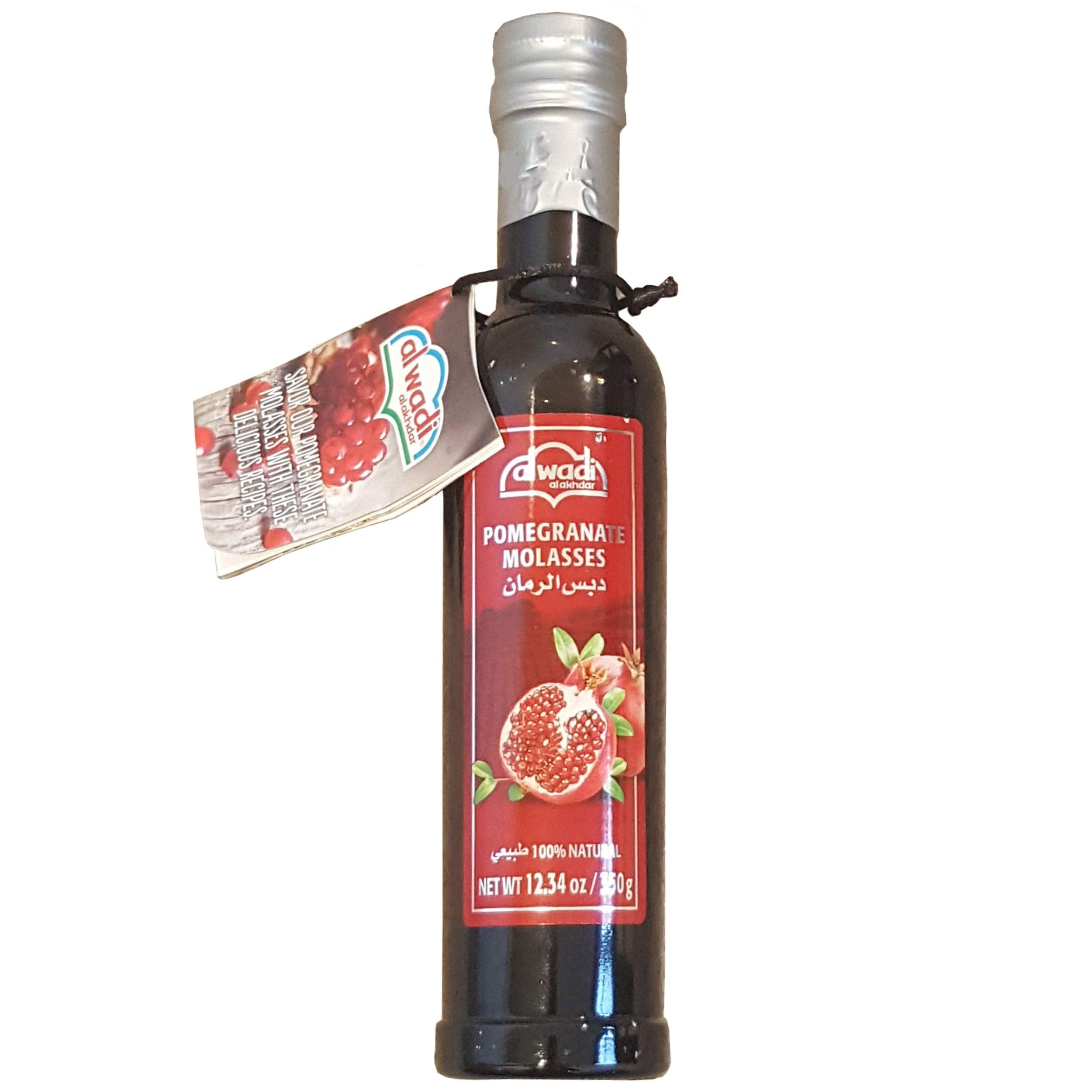 Al Wadi pomegranate molasses bottle - tangy glaze for marinades and dressings.