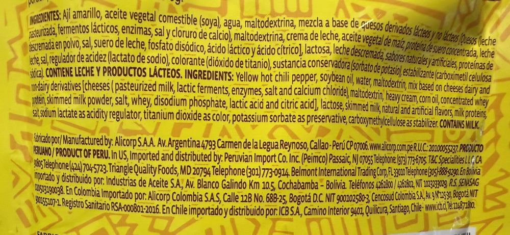 ALACENA Huancaina ingredients jar highlights authentic Peruvian flavors