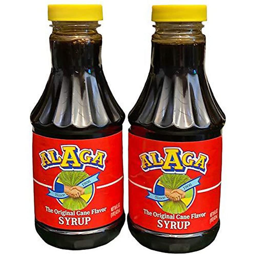 Alaga Original Cane Syrup bottle with smooth sweetness for pouring over pancakes