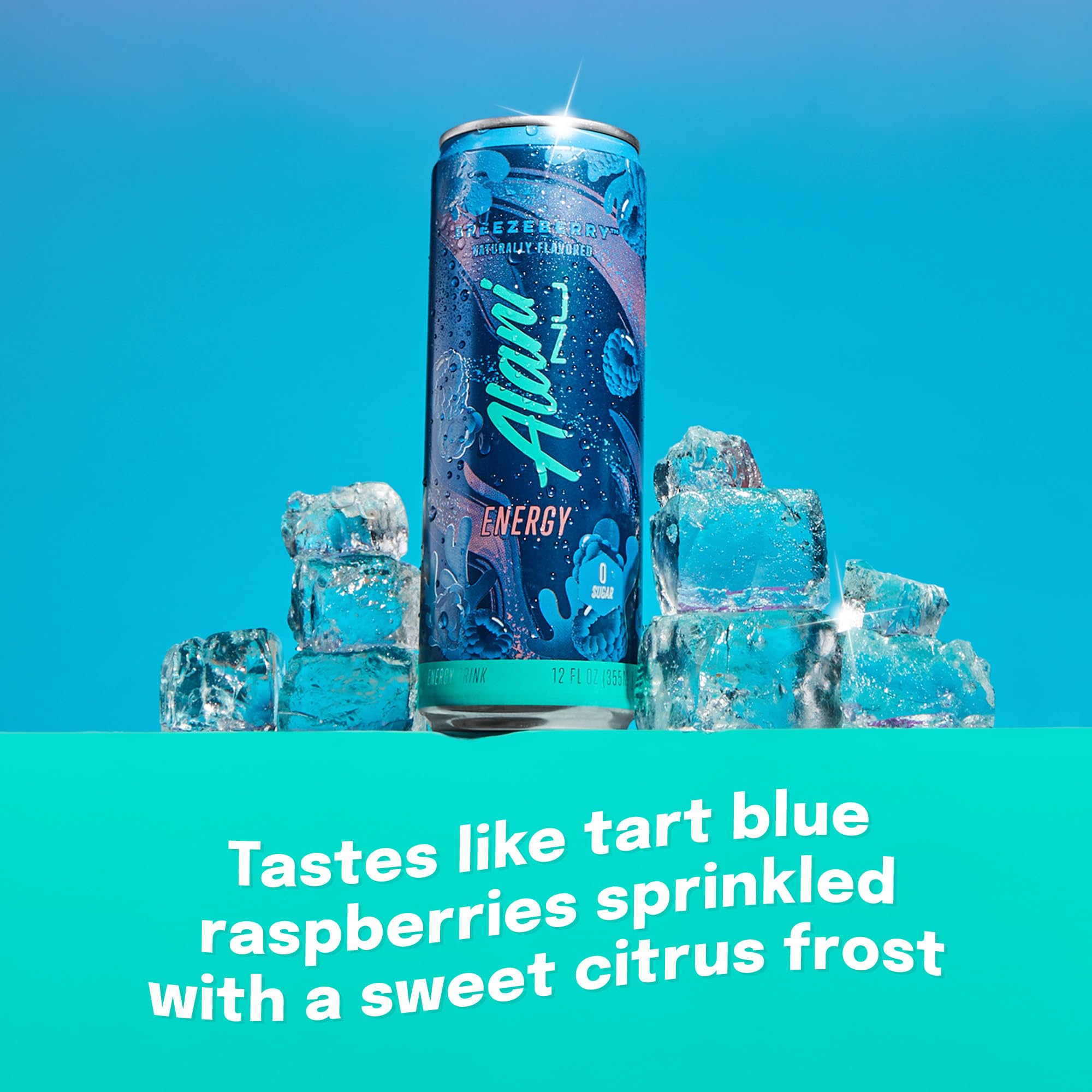 Alani Nu Breezeberry can in hand for quick caffeine lift