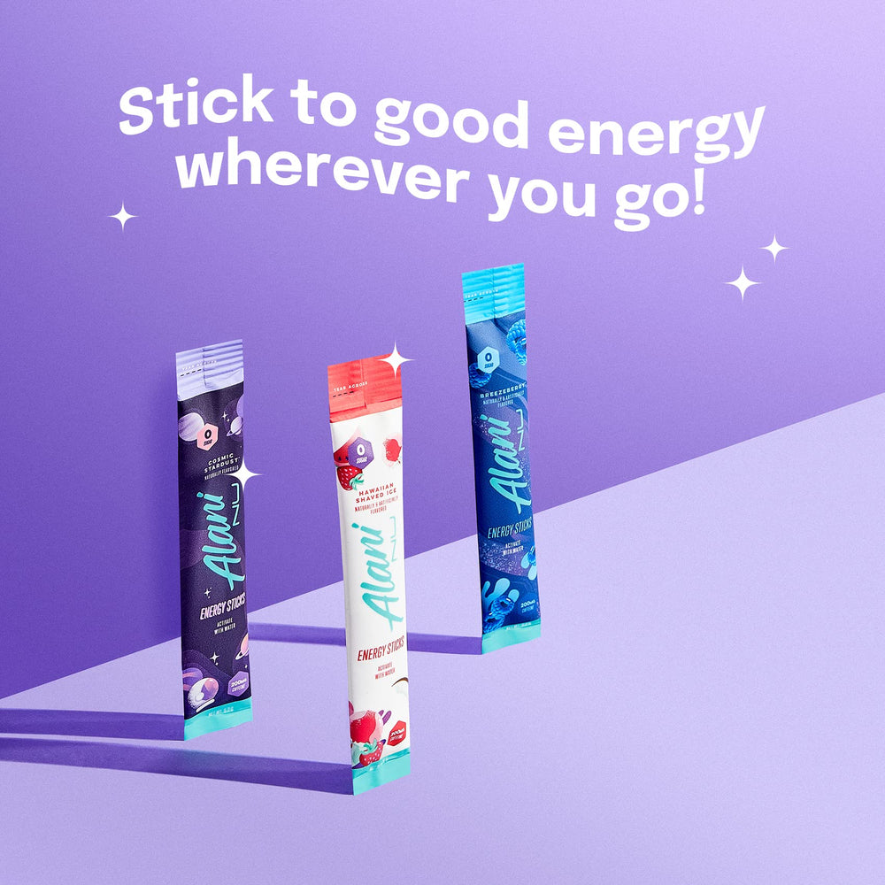 Alani Nu Cosmic Stardust contains antioxidants for a balanced lifestyle choice.