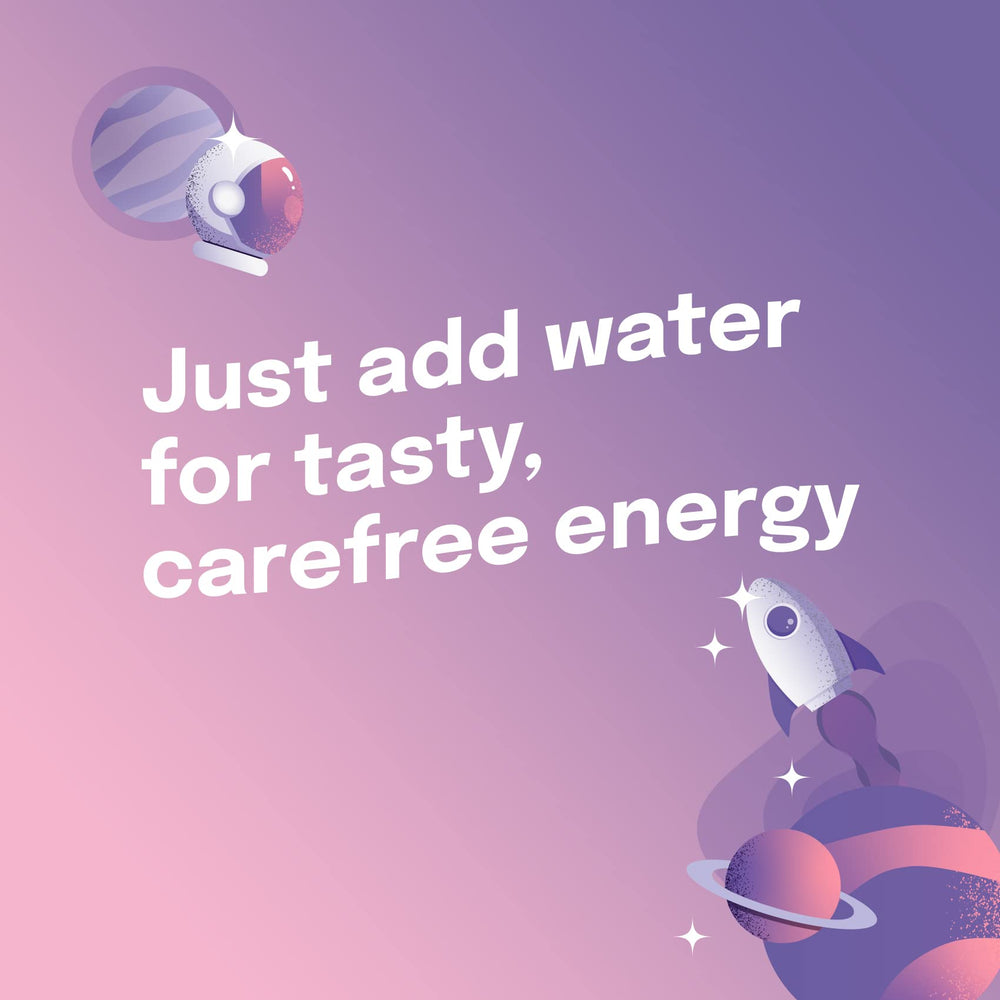 Alani Nu Cosmic Stardust ready-to-use stick mixes easily in water.