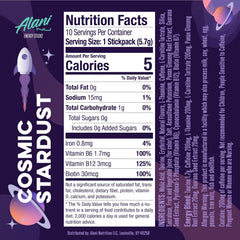 Cosmic Stardust stick dissolving in water for a refreshing zero-sugar boost.