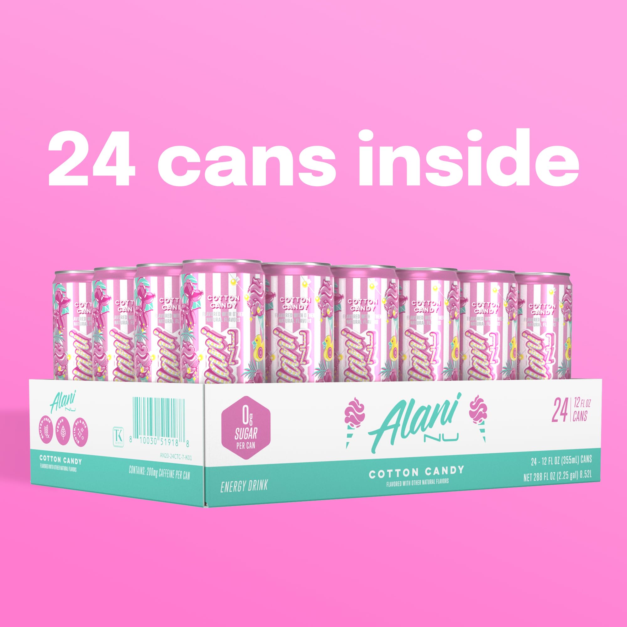 Alani Nu Cotton Candy energy during workout scenario