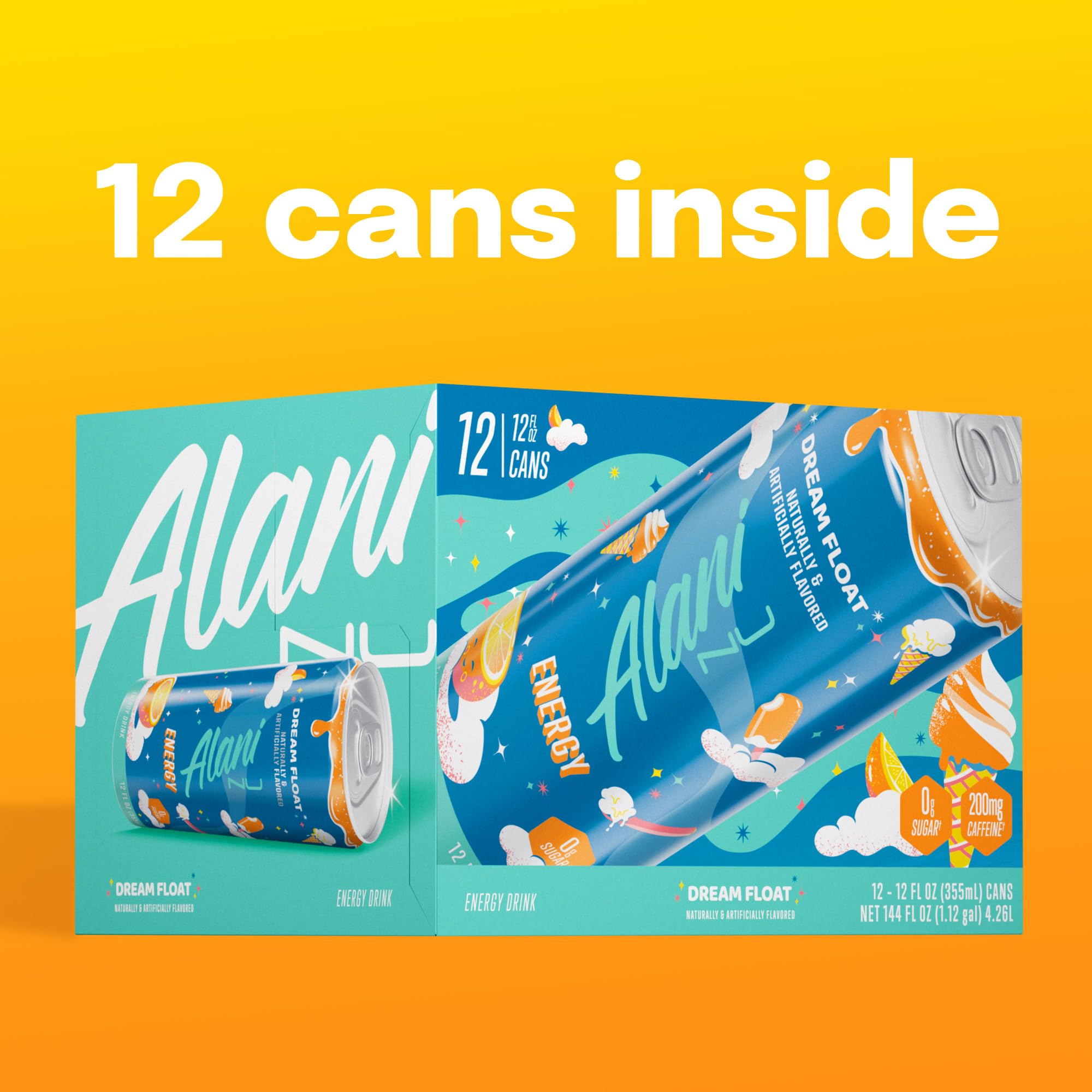 Alani Nu Dream Float vegan-gluten-free badge communicates inclusive, plant-based choice