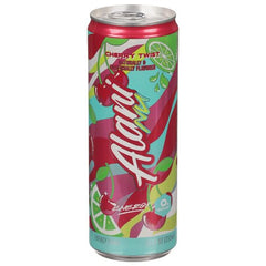 Alani Nu Energy Cherry Twist can for a refreshing energy boost and bold cherry flavor.