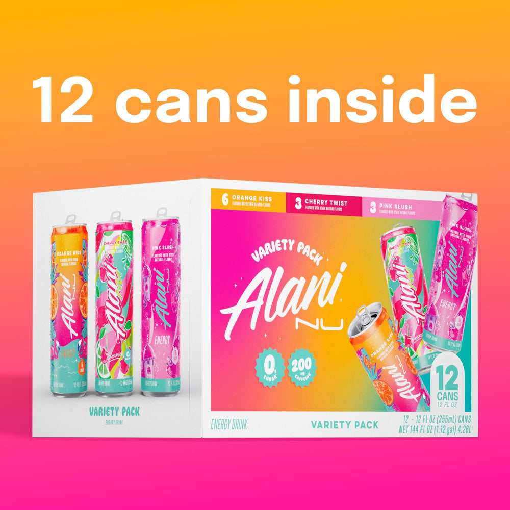 Alani Nu Pink Slush can shows a low-calorie energy option