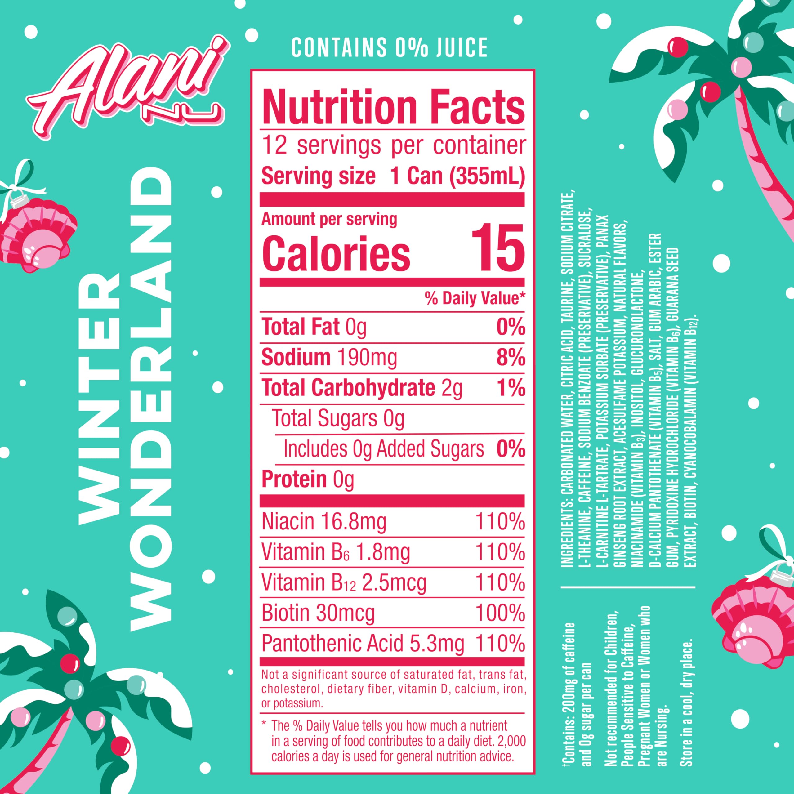Alani Nu Winter Wonderland 24-pack, on-the-go energy through the day