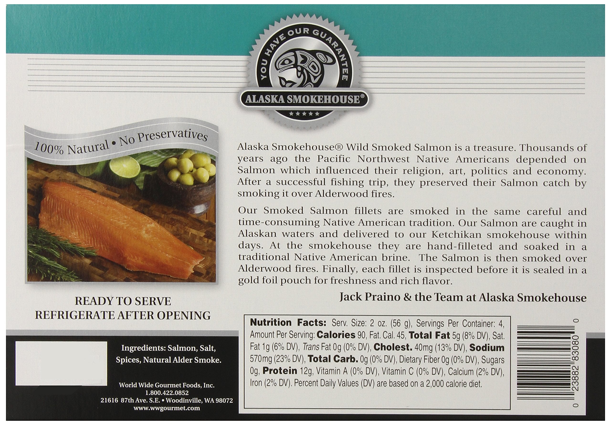 Alaska Smokehouse close-up highlights alder smoke aroma and silky texture.
