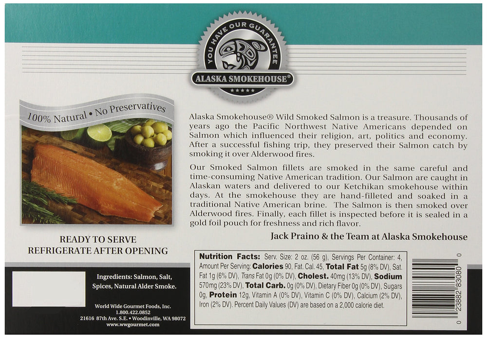 Alaska Smokehouse close-up highlights alder smoke aroma and silky texture.