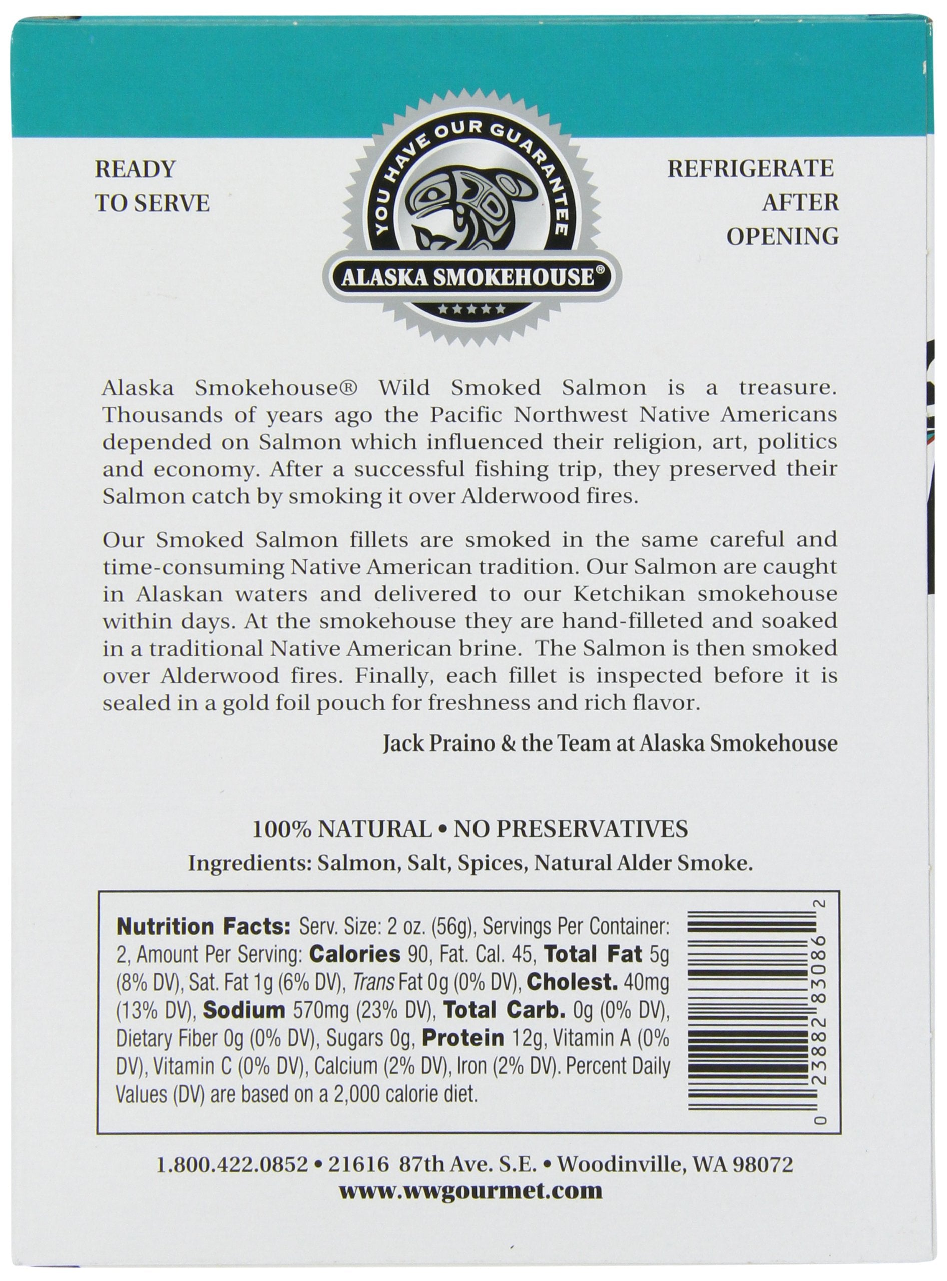 Alaska Smokehouse alder-smoked salmon fires aroma captured in a serving piece