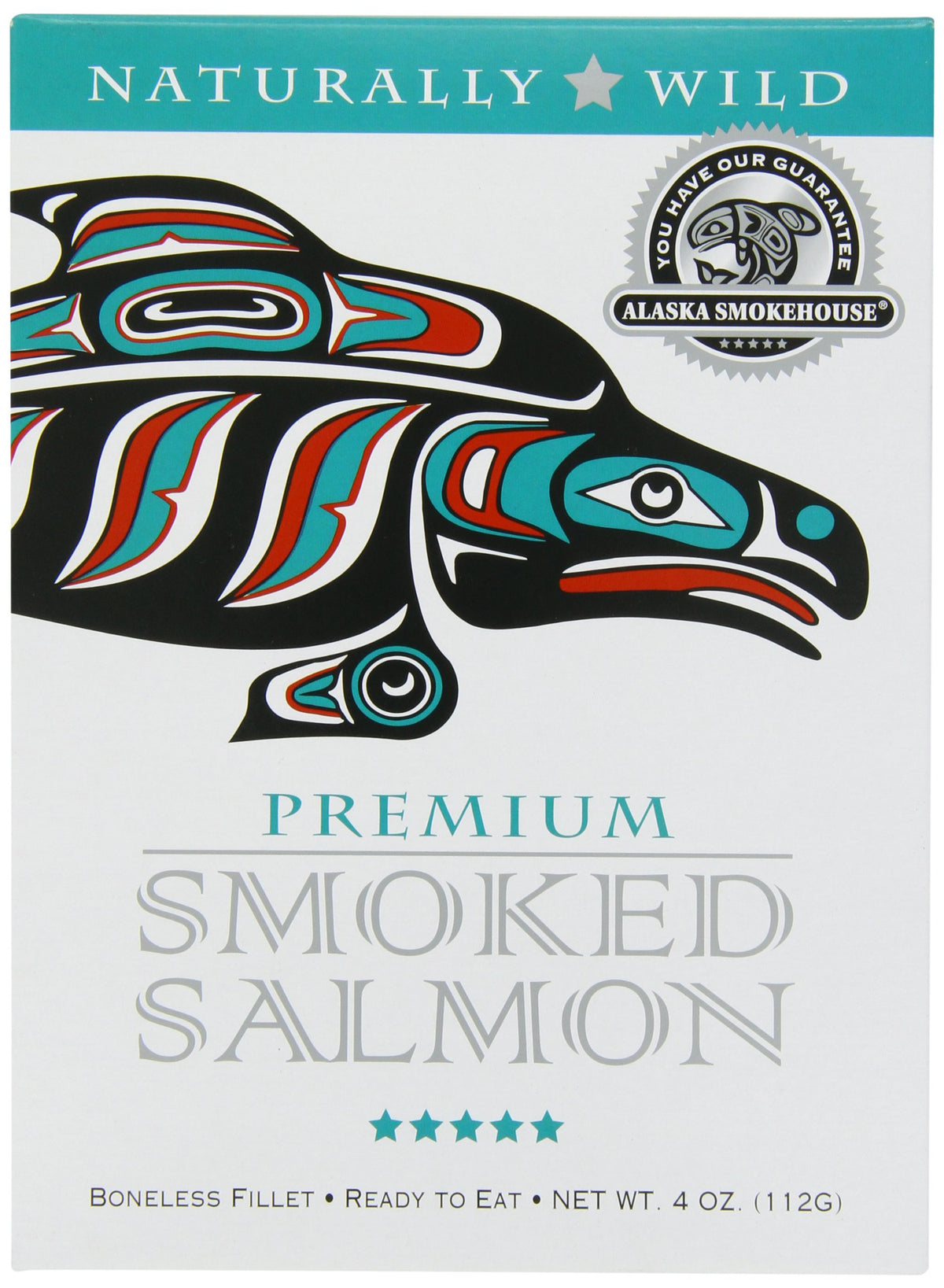 Alaska Smokehouse Premium Smoked Salmon gift box 4 oz ideal for entertaining guests
