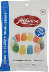 Albanese sour gummy bears 7 oz bag ready for sharing and tasting