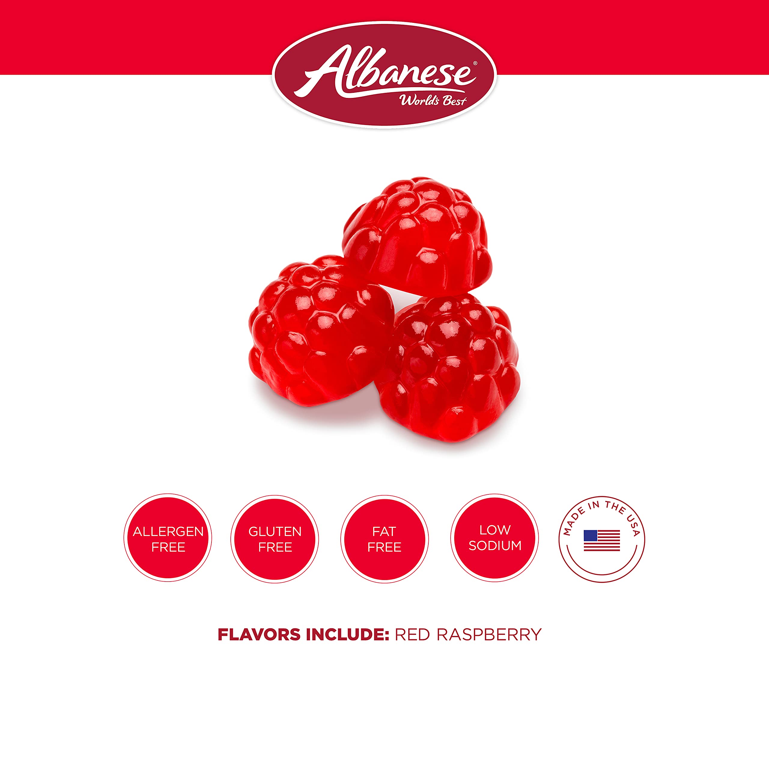 Allergen-friendly Albanese Gummi with no dairy or gluten, great for sharing.