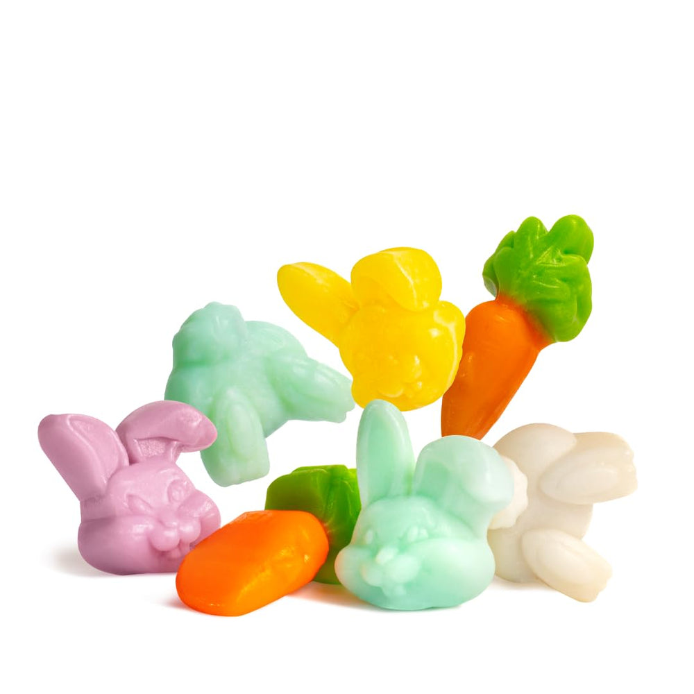 Albanese Cottontail Gummies pastel carrots, add color to Easter baskets.