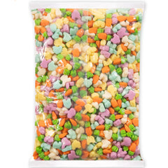 Albanese Cottontail Gummies close-up shows soft chew texture and colorful pieces