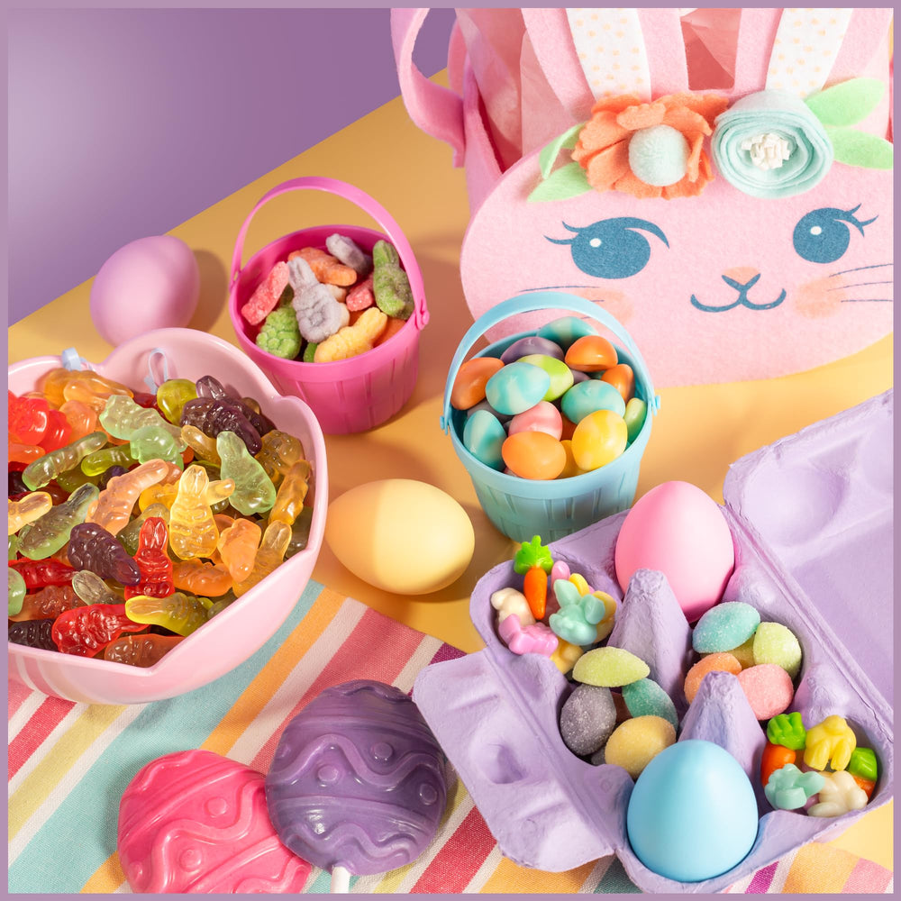 Albanese Cottontail Gummies gluten-free packaging highlights allergen-friendly candy