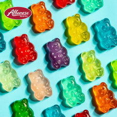 Albanese Grape Gummi Bears single-flavor bag ideal for snacking.