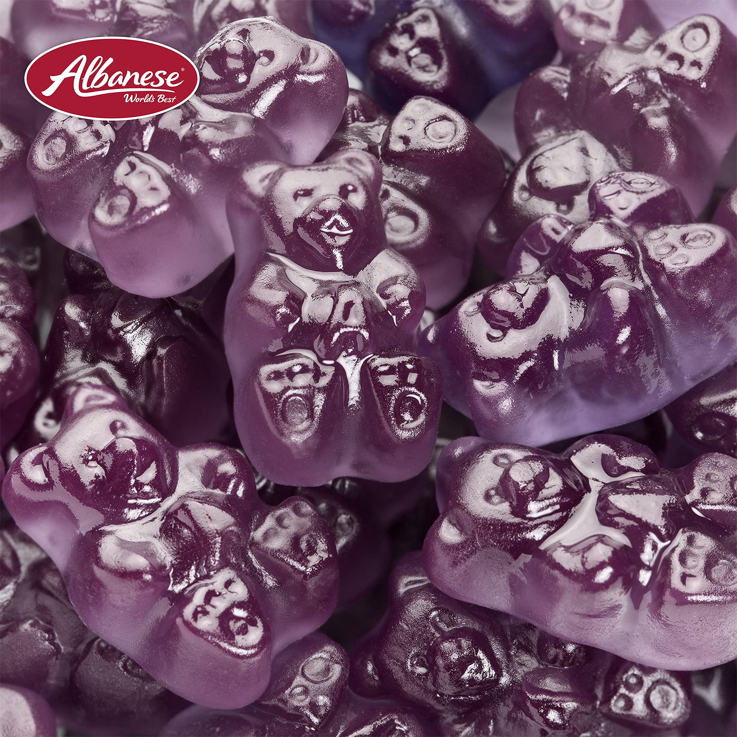 Albanese Grape Gummi Bears snack ready for party bowls.