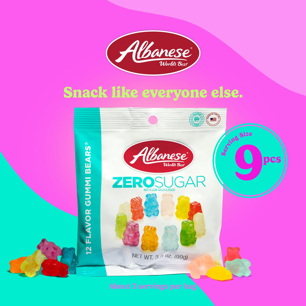 Albanese gummies praised for bold flavors and soft chew.