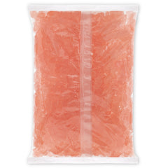 Albanese Pink Grapefruit Gummi Bears closeup texture reveals soft chew