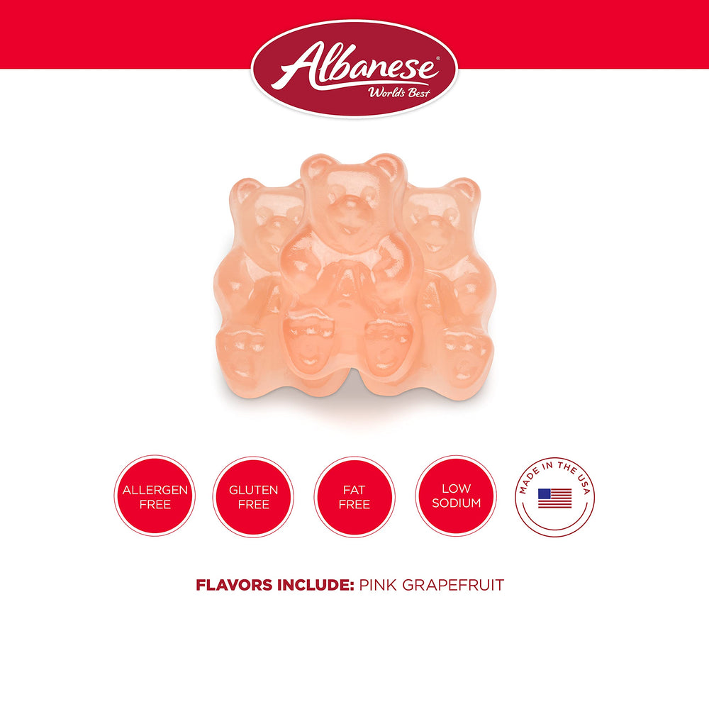 Albanese Gummi bears USA-made label signals quality ingredients