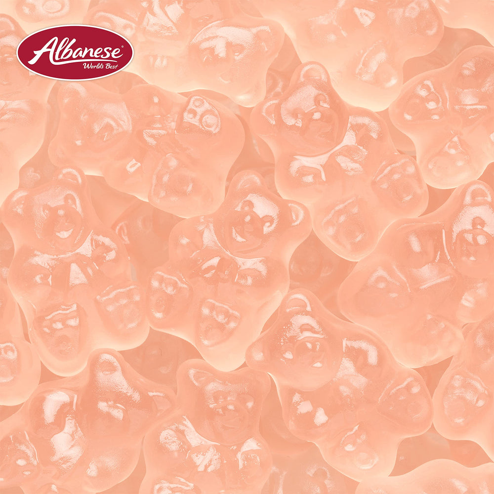 Albanese Pink Grapefruit Gummi Bears variety flavors highlight freshness