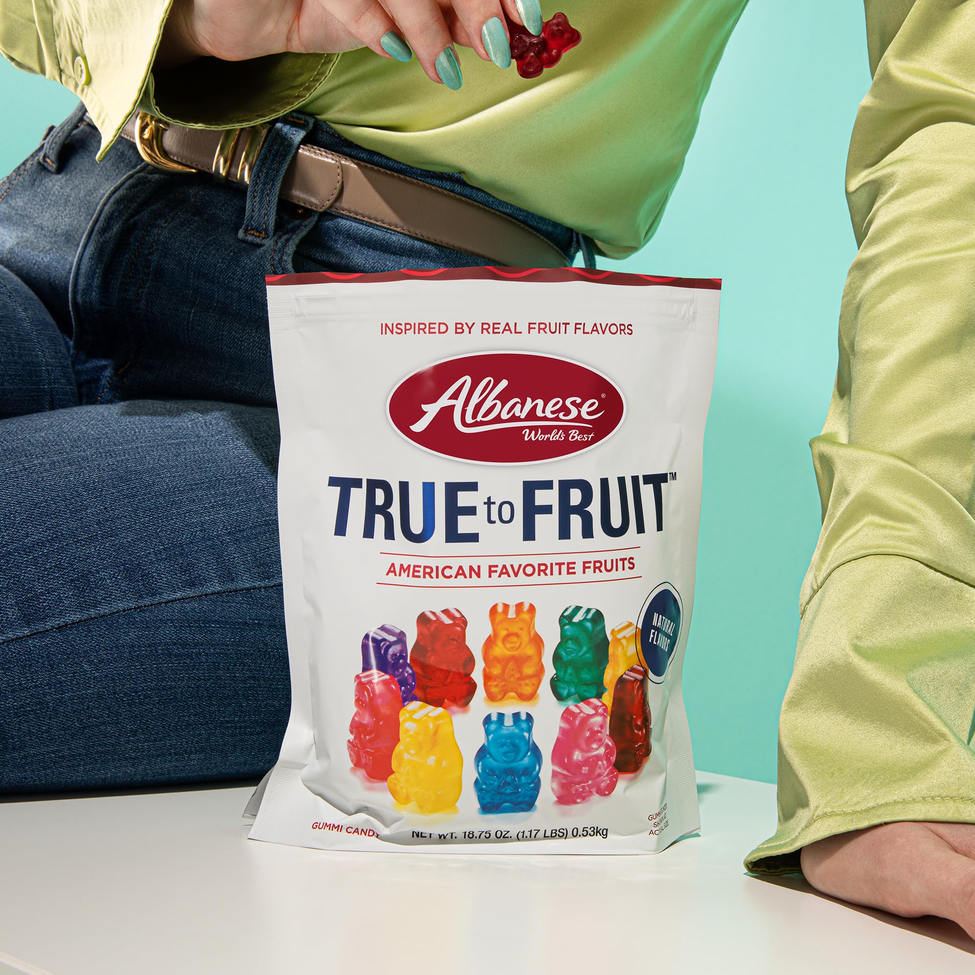 Albanese watermelon gummies, refreshing bites for summer snacking