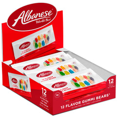 Albanese World’s Best 12 Flavor Gummi Bears bag with vibrant colors for snacking
