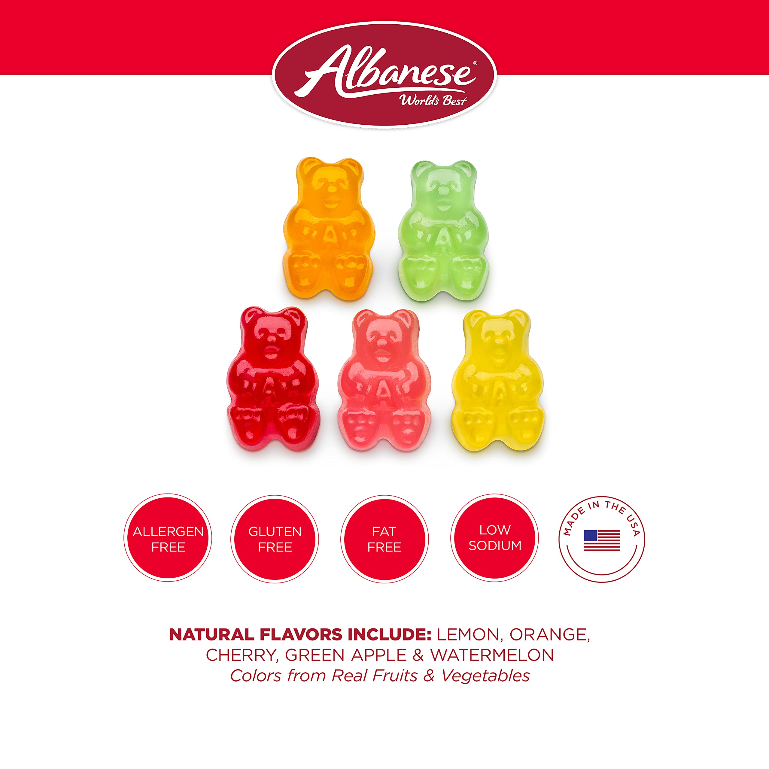 USA-made image emphasizes craft and quality from the Albanese family.