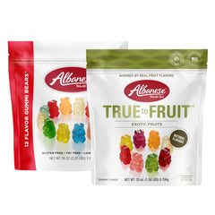 Albanese World’s Best Family Share Pack gummi bears—soft and chewy, ideal for sharing.