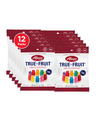 Albanese World's Best True to Fruit bears on packaging front, premium snack experience.