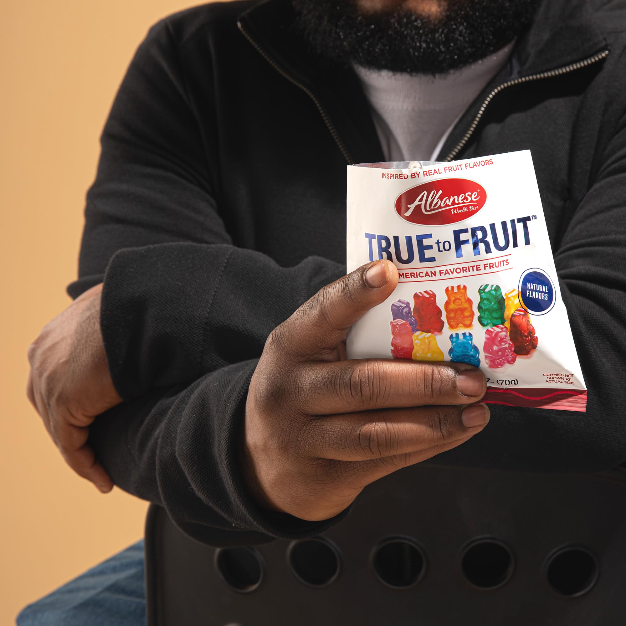 Albanese True to Fruit flavors like Mandarin Orange and Honeycrisp Apple.