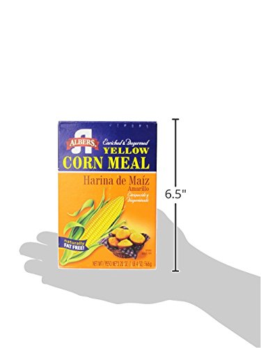 Albers corn meal used as coating for fried fish, delivering crisp exterior