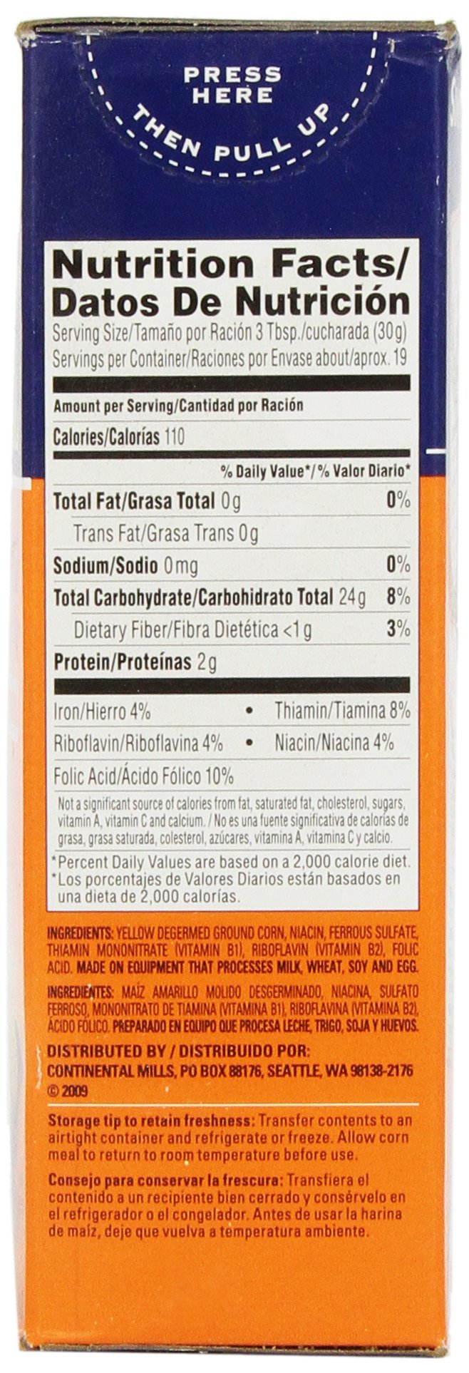 Albers Yellow Corn Meal texture close-up highlighting fine grind for smooth breads