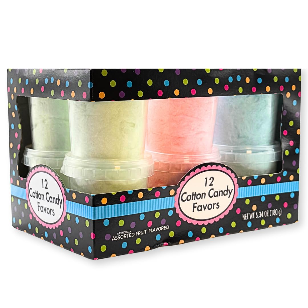 Albert's cotton candy blueberry tubs ideal for party favors and celebrations.