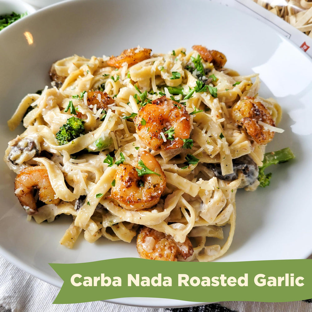 AL DENTE Carba-Nada Roasted Fettuccine Garlic cooks in minutes and satisfies