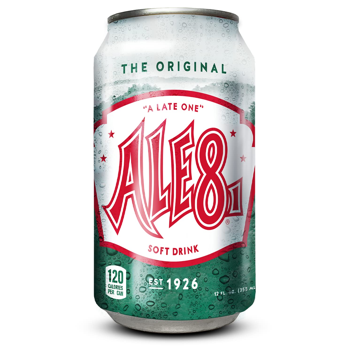 Ale-8-One original ginger ale bottle pour with citrus notes.