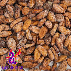 AleBrixes raw cacao beans closeup showing rich aroma and potential uses