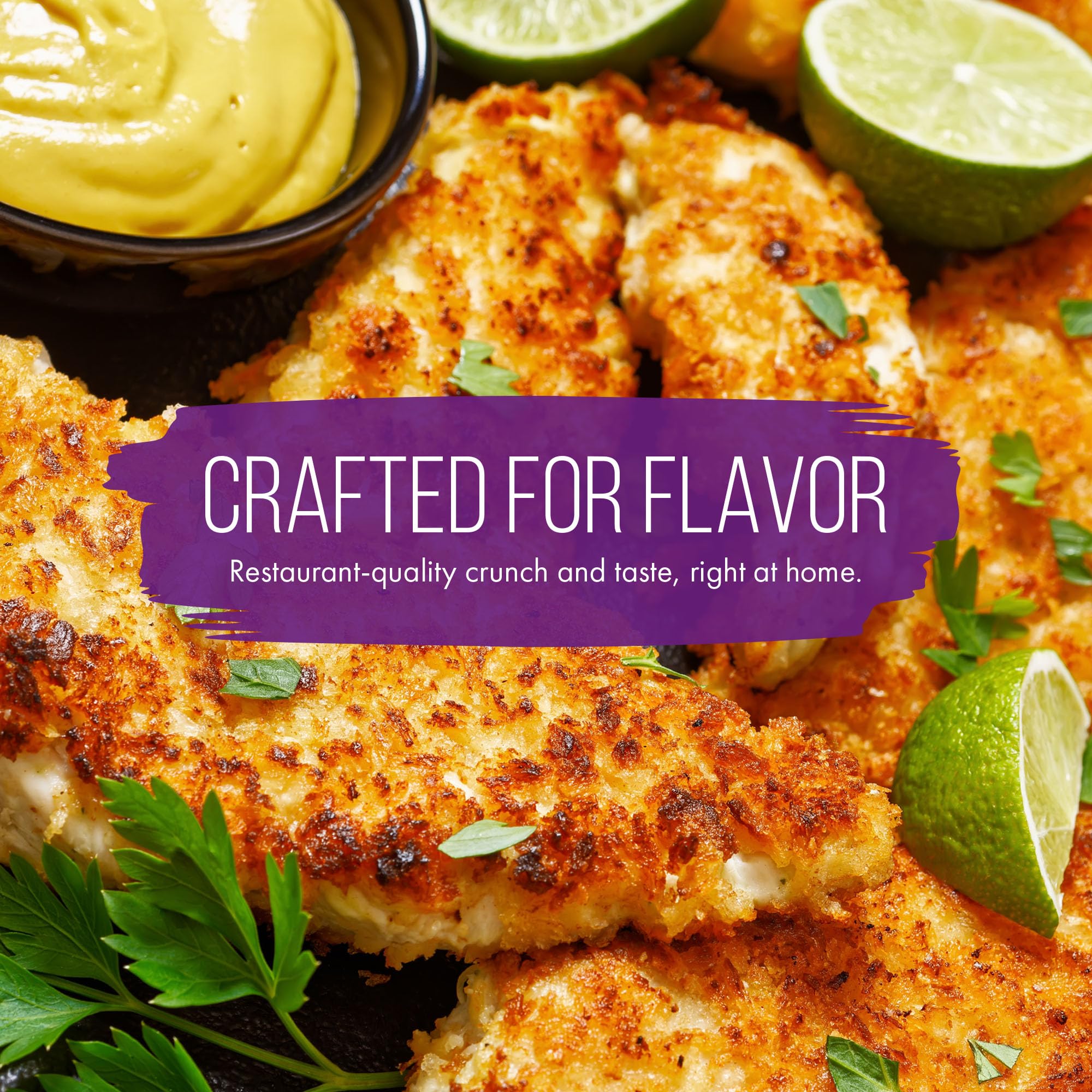 Aleia’s Best made-in-USA breadcrumbs with consistent quality.