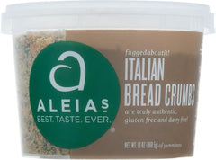 ALEIAS BEST. TASTE. EVER. closeup of crumb texture shows light, crispy coating.