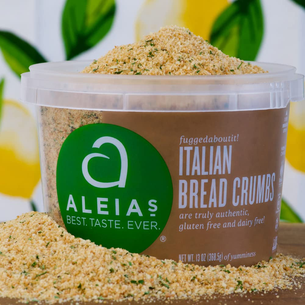 Aleia’s gluten free ingredients show brown rice, tapioca, potato flour