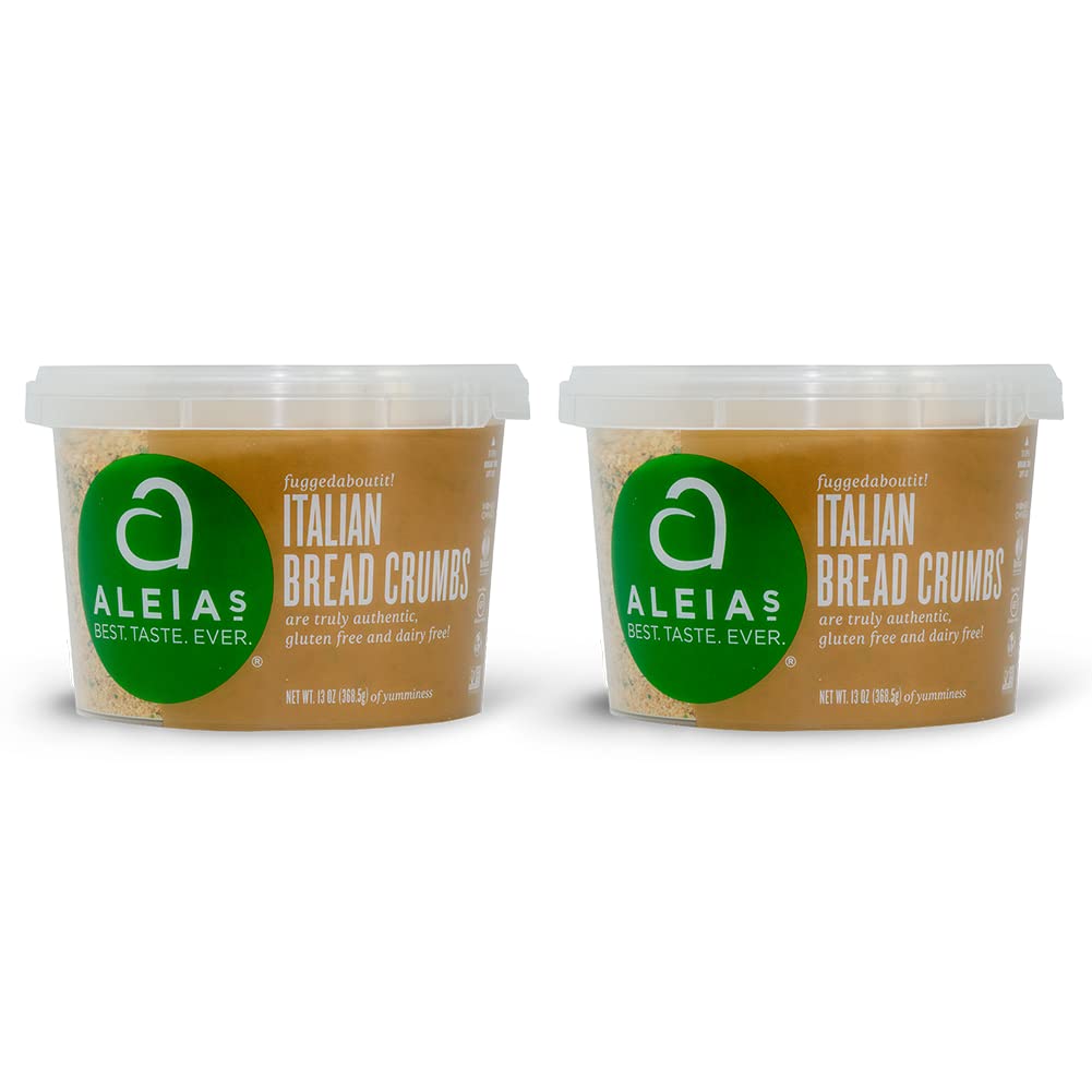 Aleia’s gluten free Italian bread crumbs two-pack for easy, flavorful coating