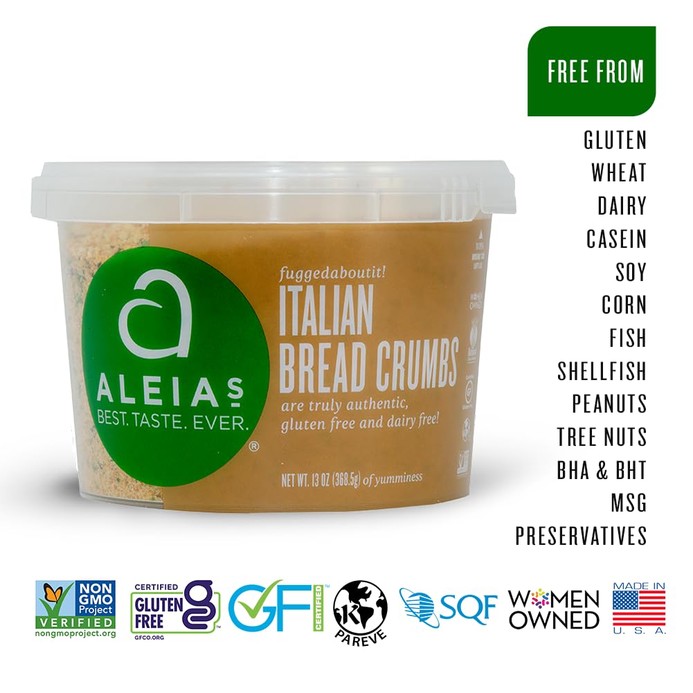 Aleia's gluten-free facility label indicating allergen controls and safety